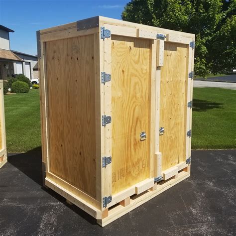 reusable wooden shipping crates.